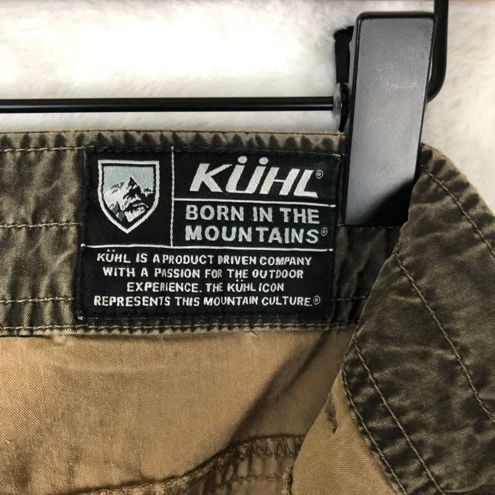 KUHL Revolvr Hiking Pants Men's 38x36 Olive Green UberKuhl Articulated Utility